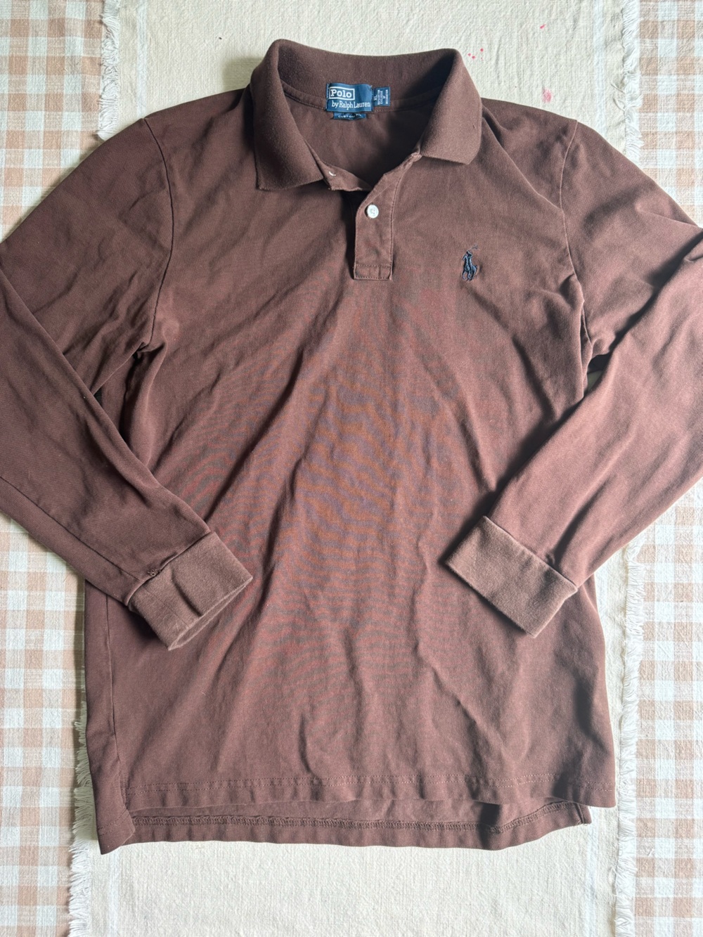 Ralph Lauren Brown Polo Shirt with Embroidered Logo